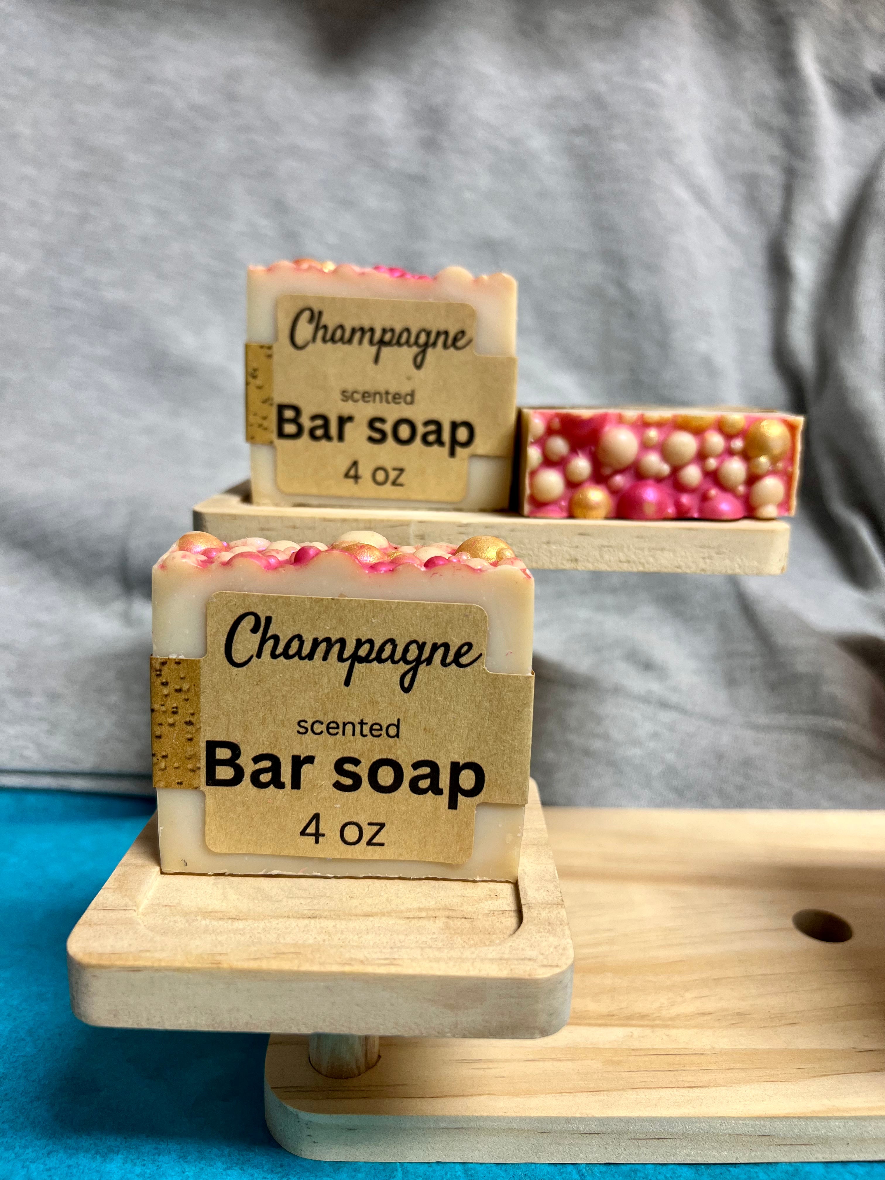Champagne scented bar soap (4oz)