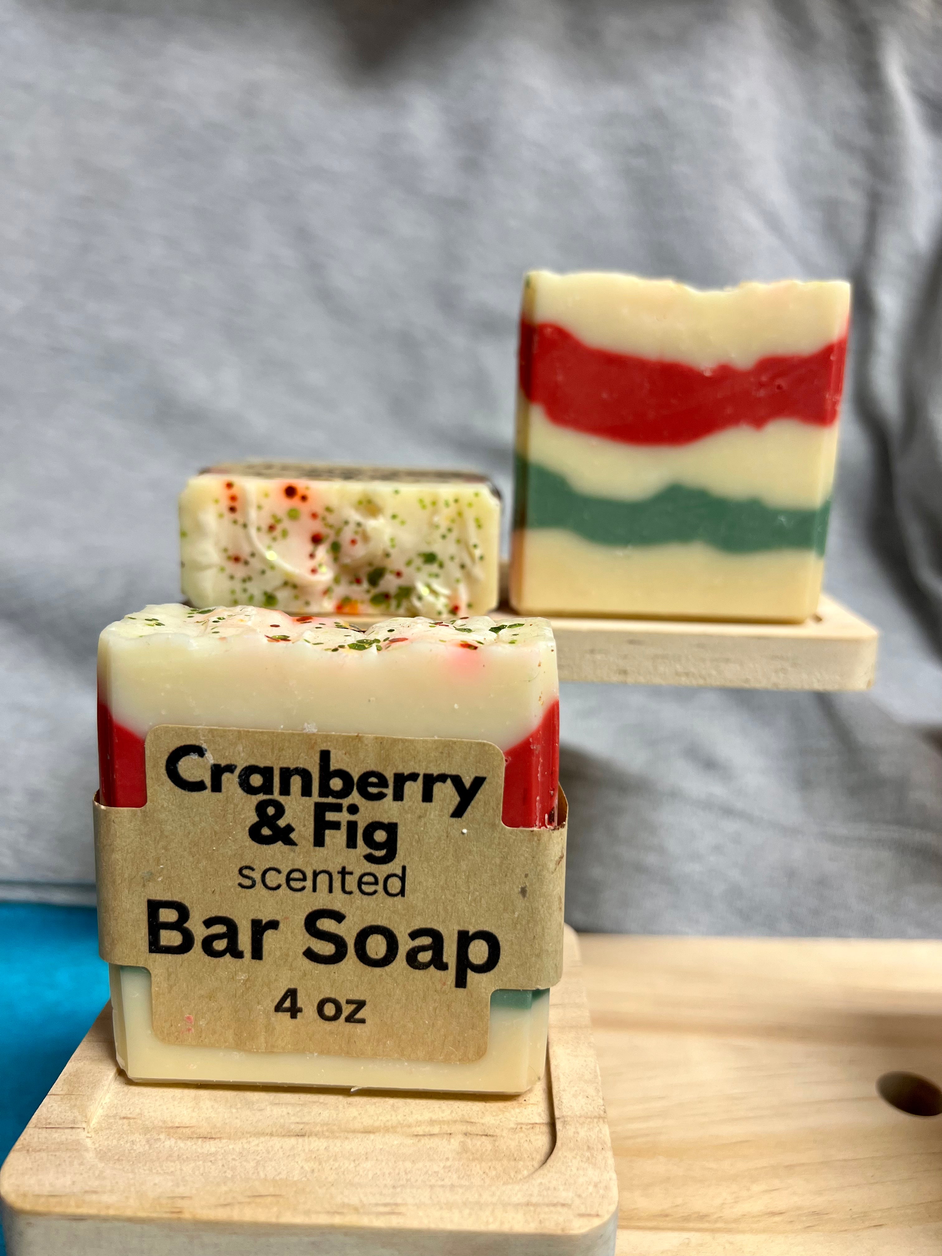 Cranberry & Fig scented bars soap (4oz)