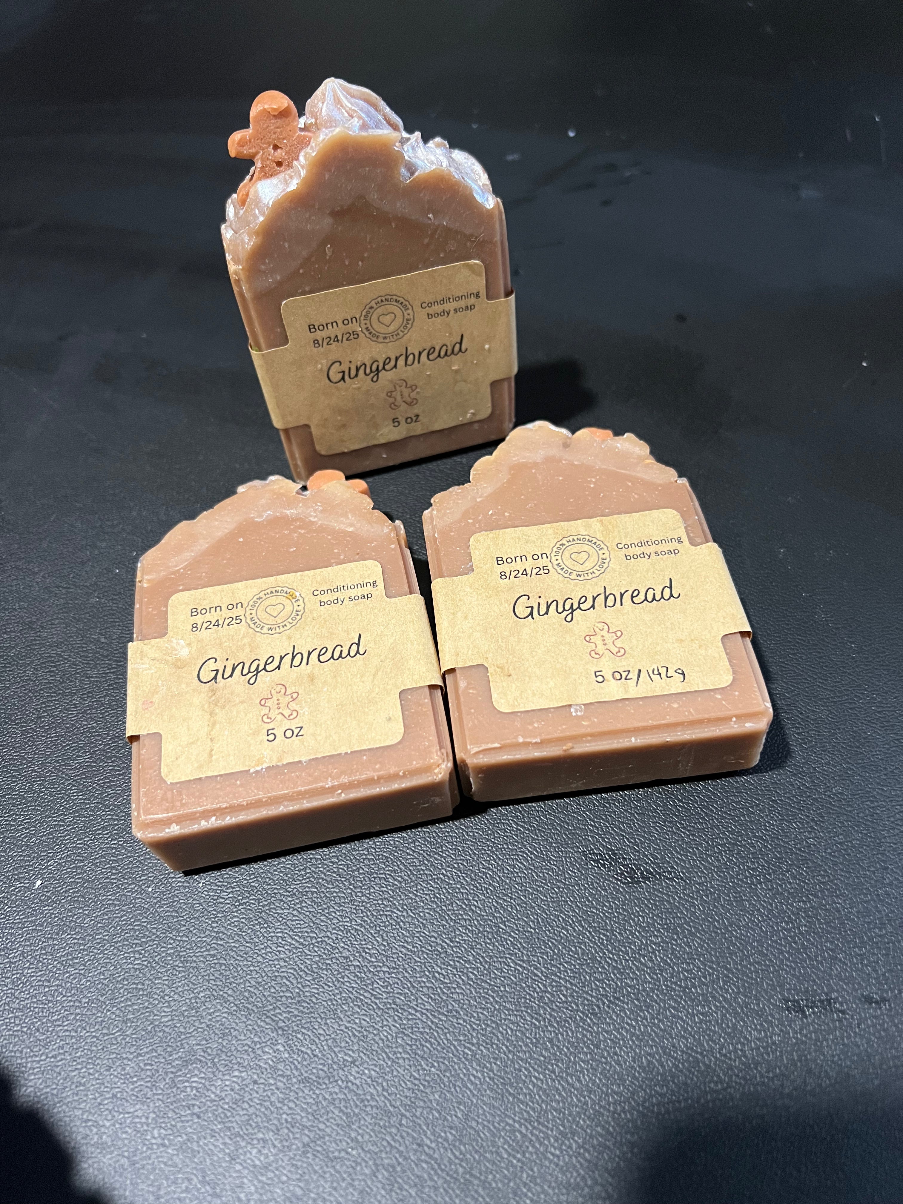 Gingerbread scented bar soap 5oz