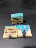 Cranberry Orange scented bar soap 4oz